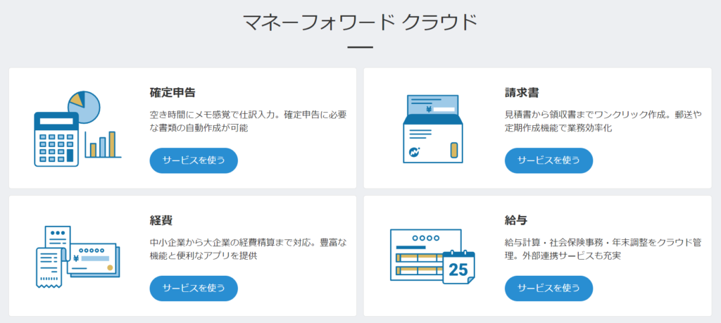 マネーフォワードクラウドから確定申告